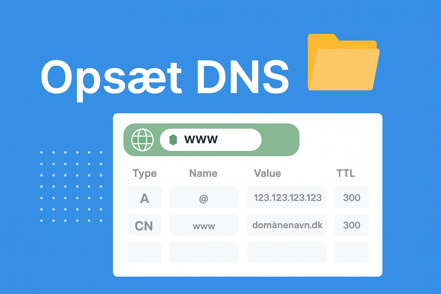 Opsætning af DNS
